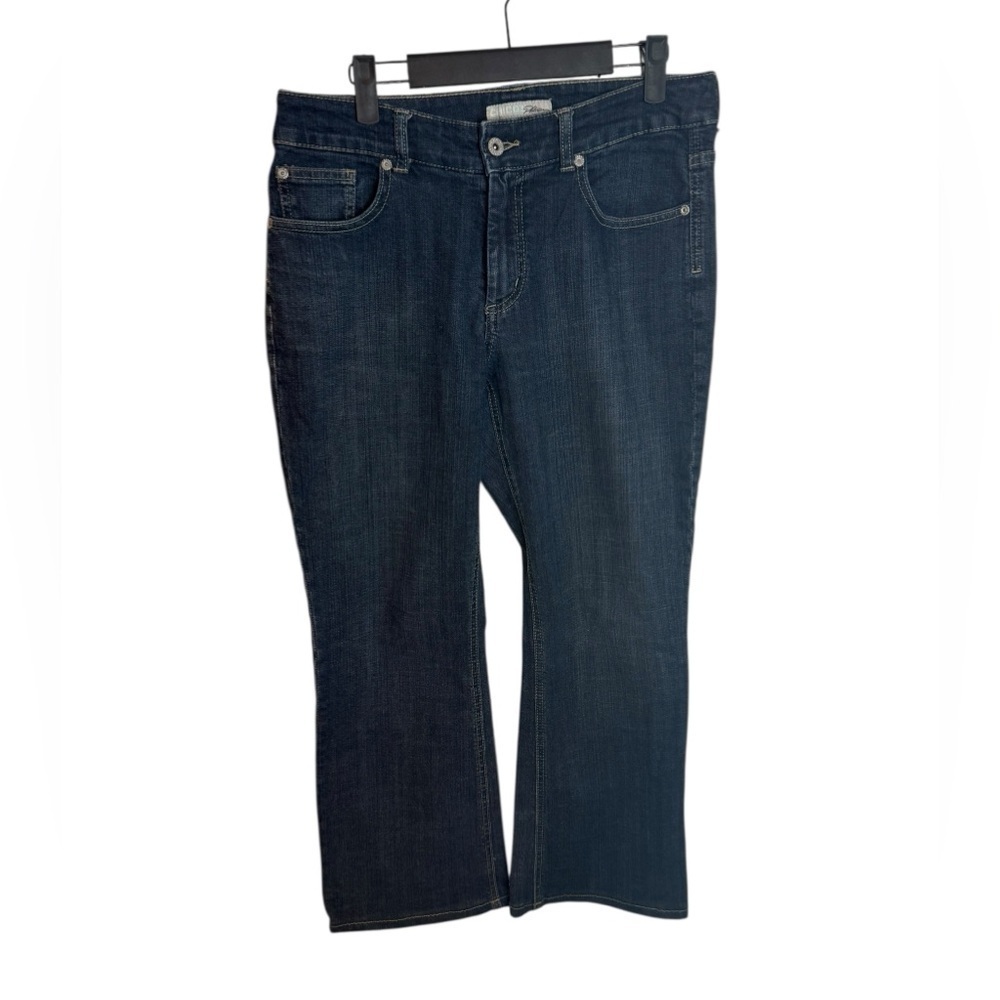 Chico’s Platinum Dark Wash Bootcut Jeans
